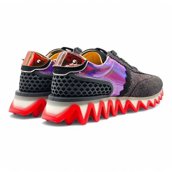 Christian Louboutin Loubishark Glitter Iridescent Sneakers - EU 40 / US 7 NWOB main image 7